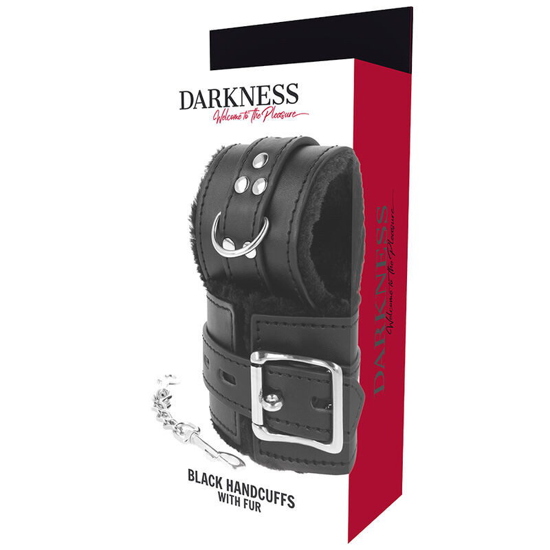 Darkness - Menottes Bdsm Doublées Noires - Image 4