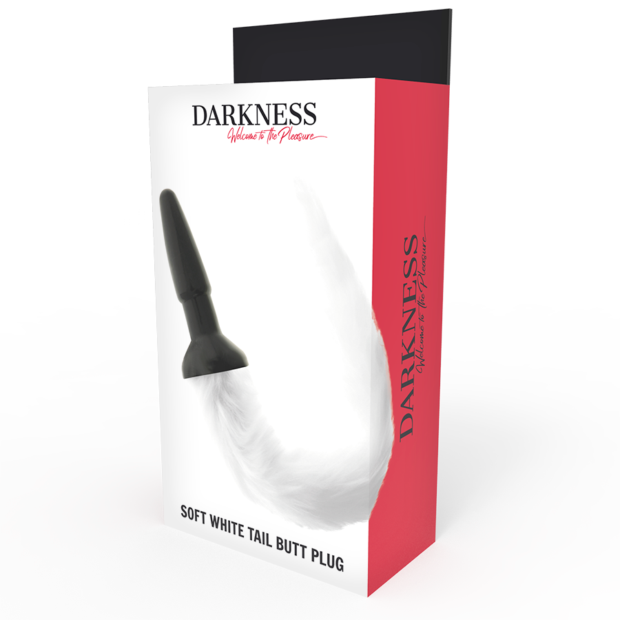 Darkness - Plug Anal En Silicone Avec Queue Blanche - Image 2