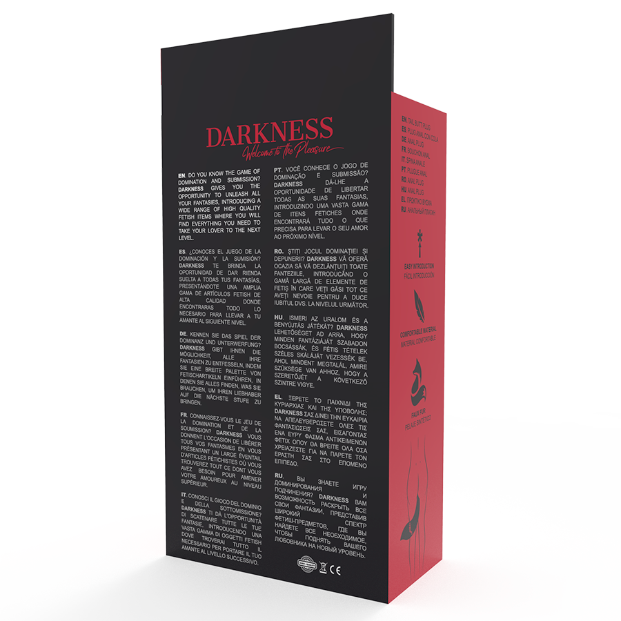 Darkness - Plug Anal En Silicone Avec Queue Blanche - Image 3