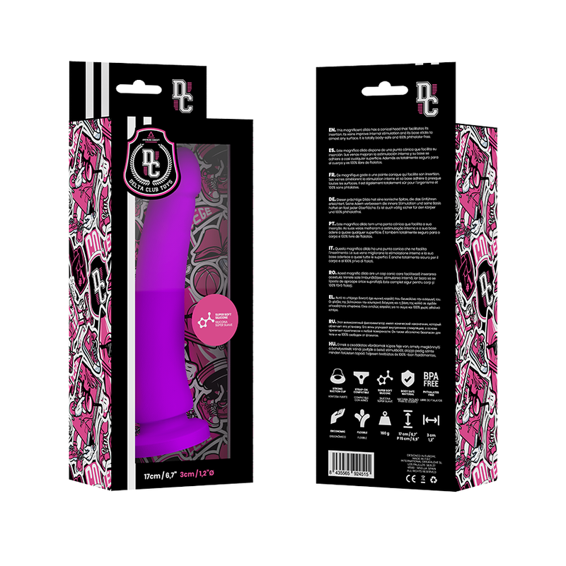 Delta Club - Toys Gode Médical Lilas Silicone 17 Cm -O- 3 Cm - Image 3
