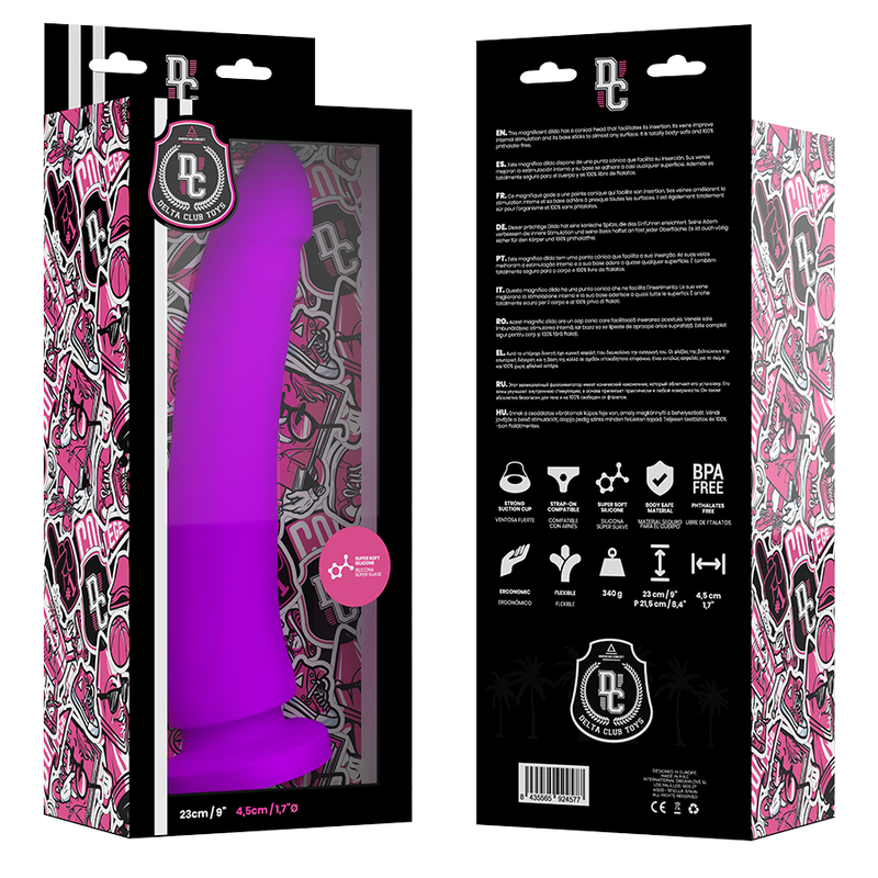 Delta Club - Toys Gode Médical Lilas Silicone 23 Cm -O- 4.5 Cm - Image 3