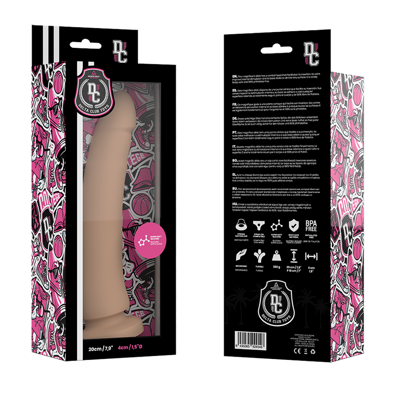 Delta Club - Toys Gode Naturel Médical Silicone 20 Cm -O- 4 Cm - Image 3