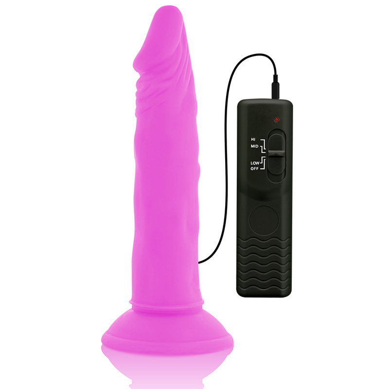 Diversia - Dildo Vibrant Flexible Violet 23 Cm -O- 4.3 Cm - Image 4