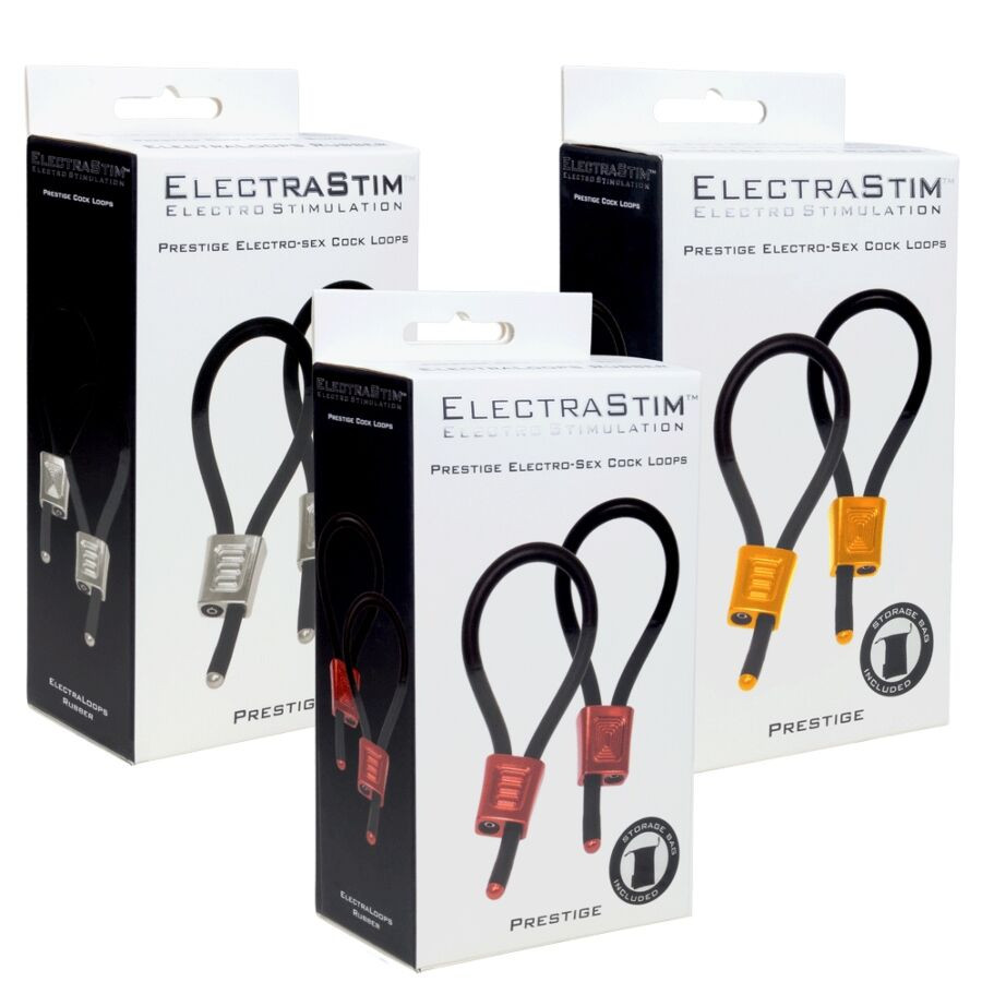 ELECTRASTIM - PRESTIGE ELECTRA LOOPS ADJUSTABLE COCK RINGS RED - Image 4