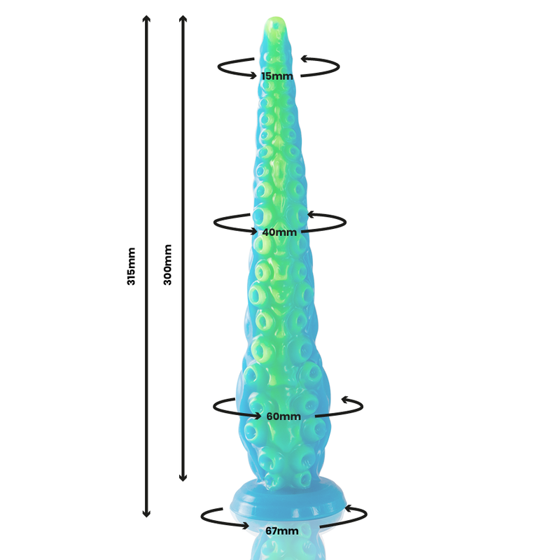 Epic - Gode Tentacle Mince Fluorescent Scylla Grande Taille - Image 3