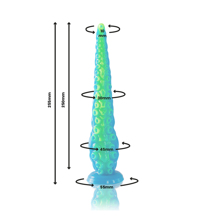 Epic - Gode Tentacle Mince Fluorescent Scylla Petite Taille - Image 3