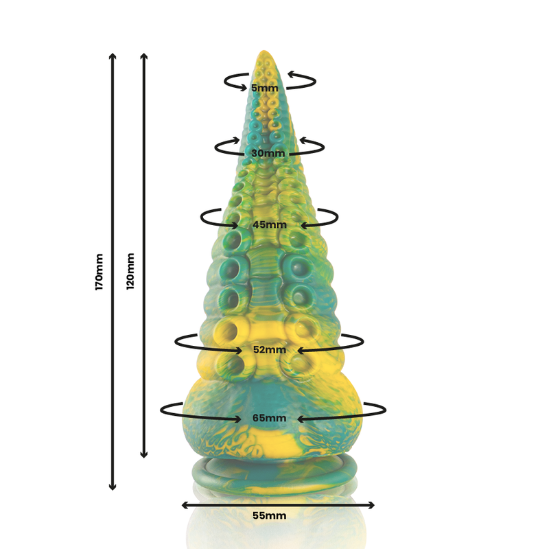 Epic - Cetus Green Tentacle Dildo Small Size - Image 3
