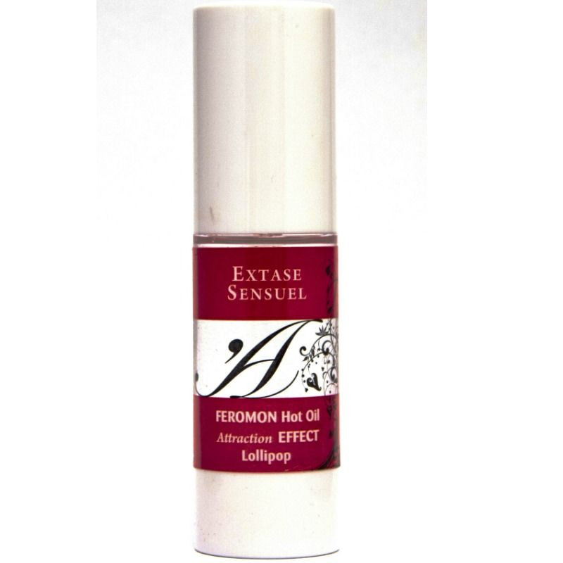EXTASE SENSUAL - HUILE DE MASSAGE EFFET CHAUFFANT AUX PHÉROMONES SUCETTES 30 ML - Image 3