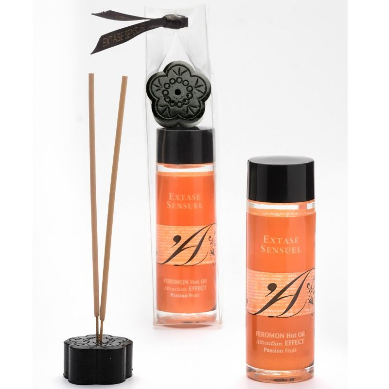 EXTASE SENSUAL - HUILE DE MASSAGE EFFET THERMIQUE AUX PHÉROMONES DE FRUITS DE LA PASSION 100 ML - Image 2