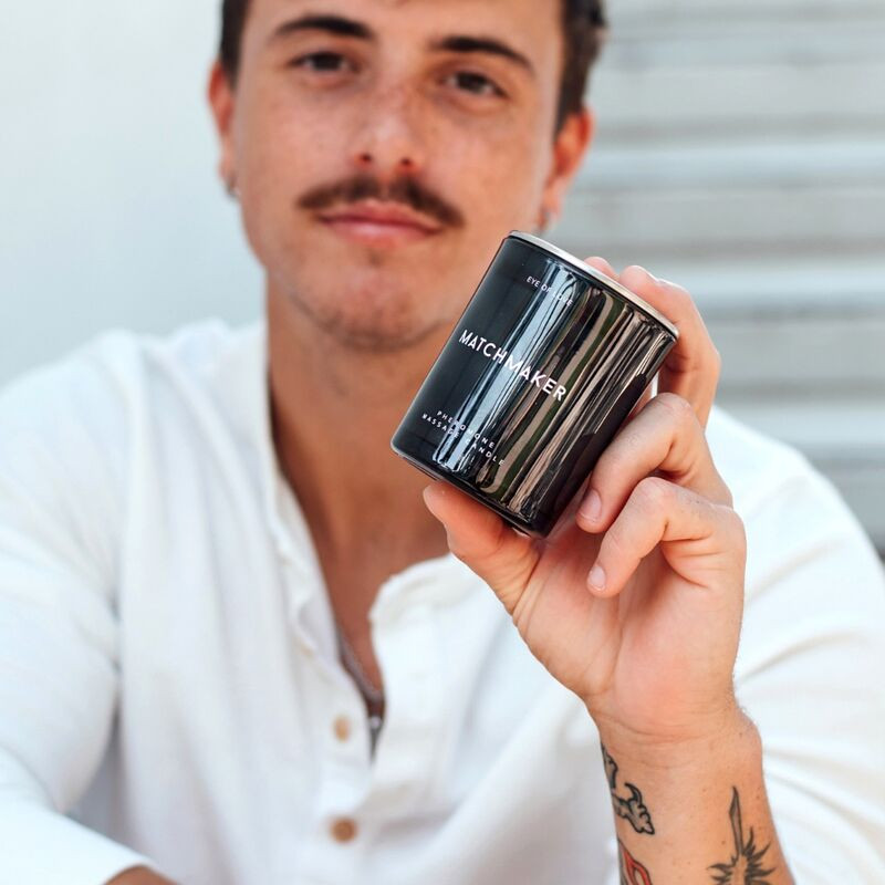 EYE OF LOVE - MATCHMAKER BLACK DIAMOND MASSAGE CANDLE ATTRACT HER 150 ML - Image 5