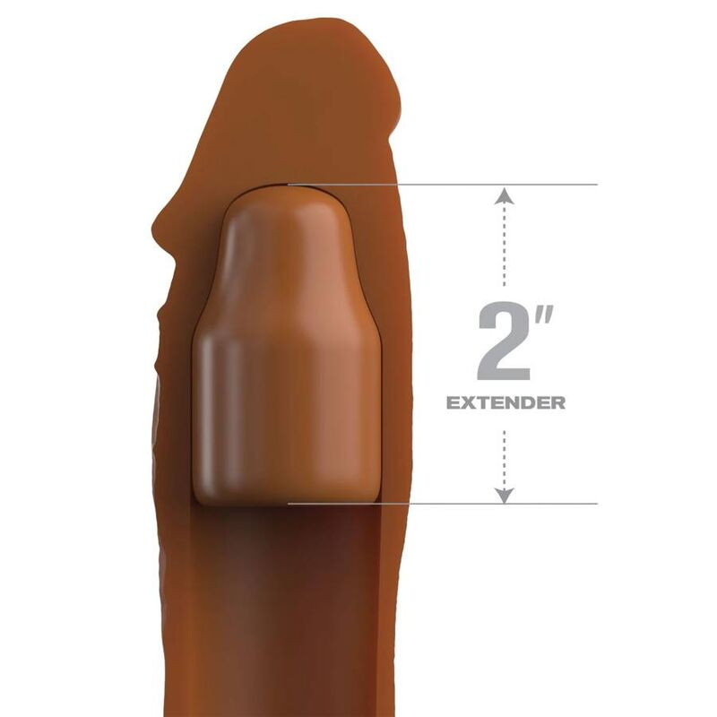 Fantasy X- Tensions - Pouch Pipedreams 20,32 Cm + 5,00 Cm Inch Plug Caramel - Image 2