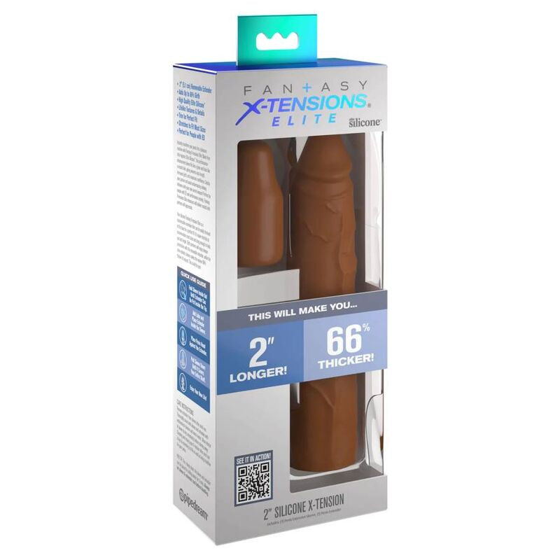 Fantasy X- Tensions - Pouch Pipedreams 20,32 Cm + 5,00 Cm Inch Plug Caramel - Image 3