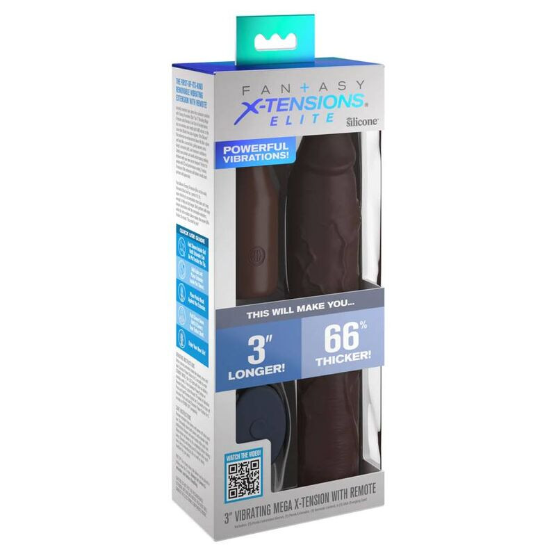 Fantasy X- Tensions - Pochette Pipedreams 22,86 Cm + Plug 7,62 Cm Telecommande Marron - Image 2
