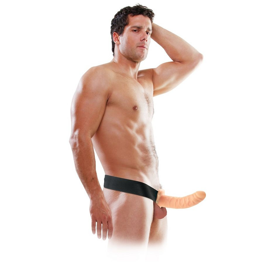 FETISH FANTASY SERIES - 19 CM HOLLOW STRAP-ON NATURAL - Image 3