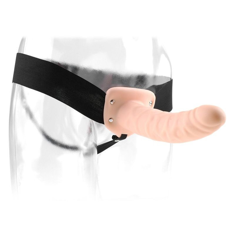 FETISH FANTASY SERIES - 19 CM HOLLOW STRAP-ON NATURAL - Image 4