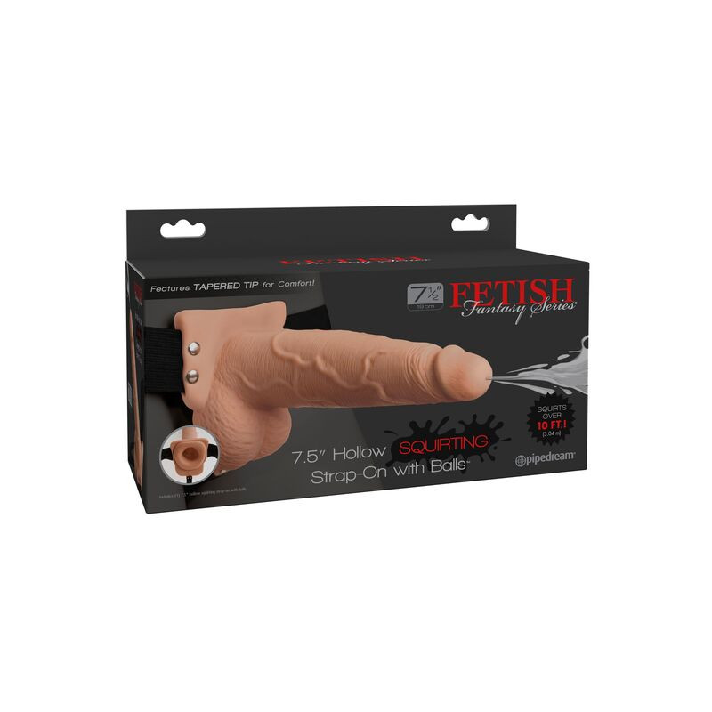 Fetish Fantasy Series - Verstelbaar Realistisch Penis Harnas Met Ejaculerende Ballen 19 Cm - Image 5
