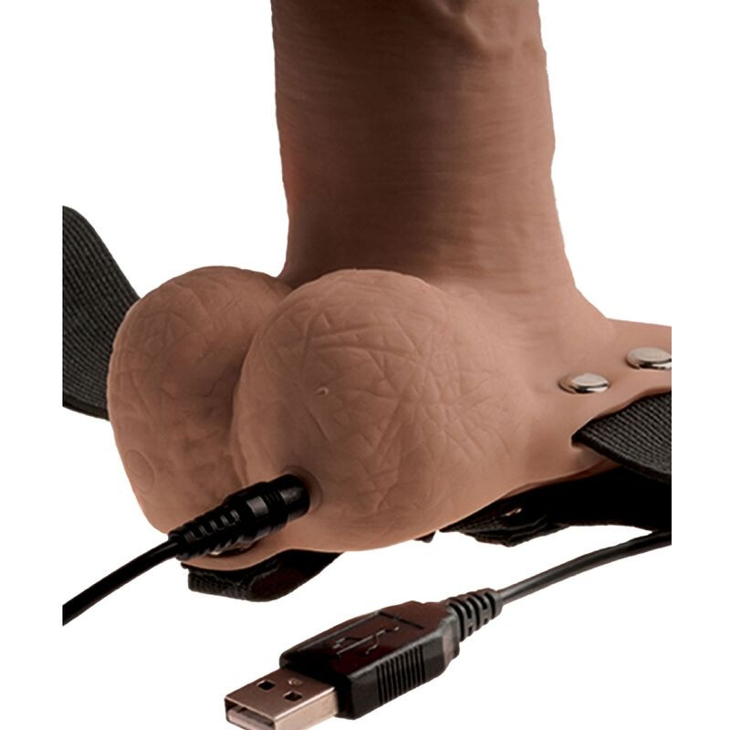 Fetish Fantasy Series - Adjustable Harness Realistic Penis With Rechargeable Testicles And Vibrator 15 Cm - Image 3