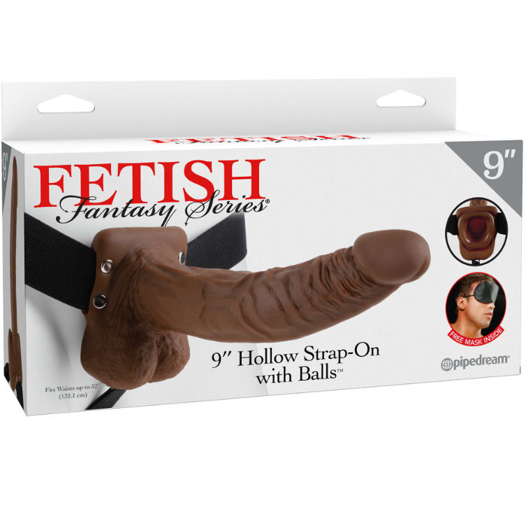 Fetish Fantasy Series - Sangle Creuse 9 Avec Boules 22.9Cm Marron - Image 2