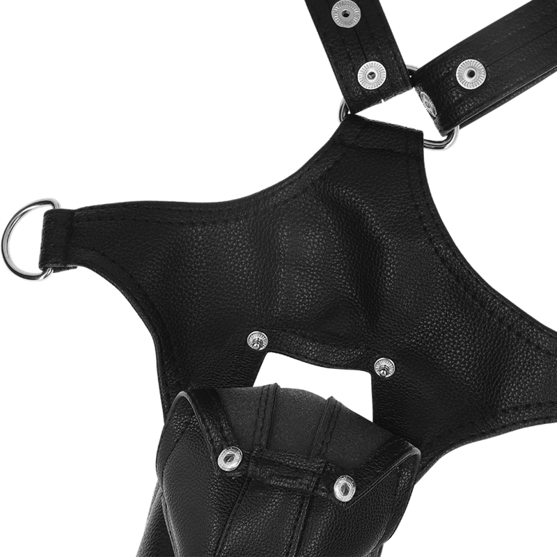 Fetish Submissive Attitude - Harnais En Cuir Écologique En Forme De V Pour Hommes - Image 5