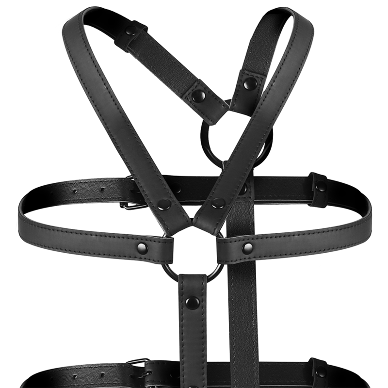 FETISH SUBMISSIVE BONDAGE - ADJUSTABLE HARNESS TORSO AND ARMS - Image 4
