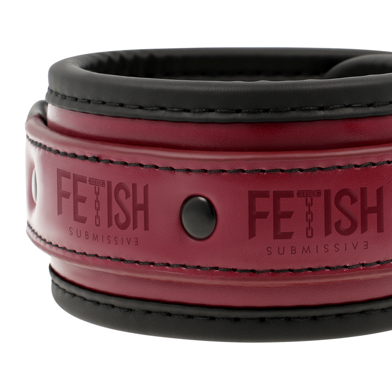 Fetish Submissive Dark Room - Vegan Leeren Handboeien Met Neopreen Voering - Image 3