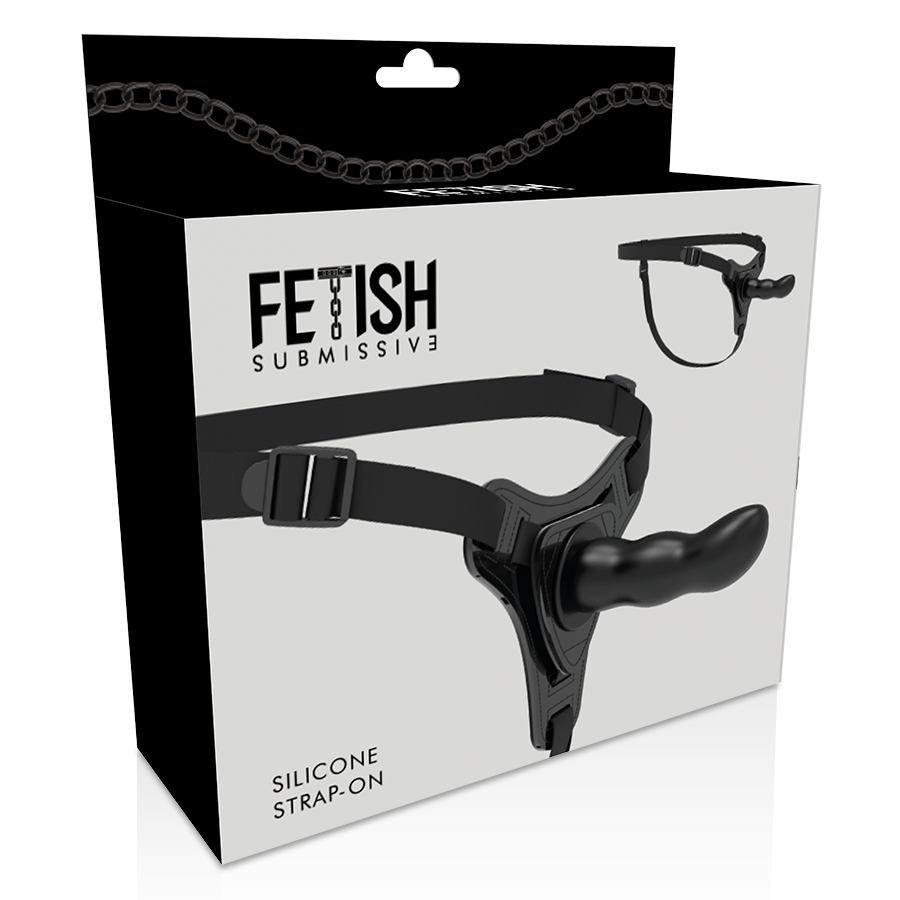 FETISH SUBMISSIVE HARNESS - SILICONE NOIR POINT G 16 CM - Image 4