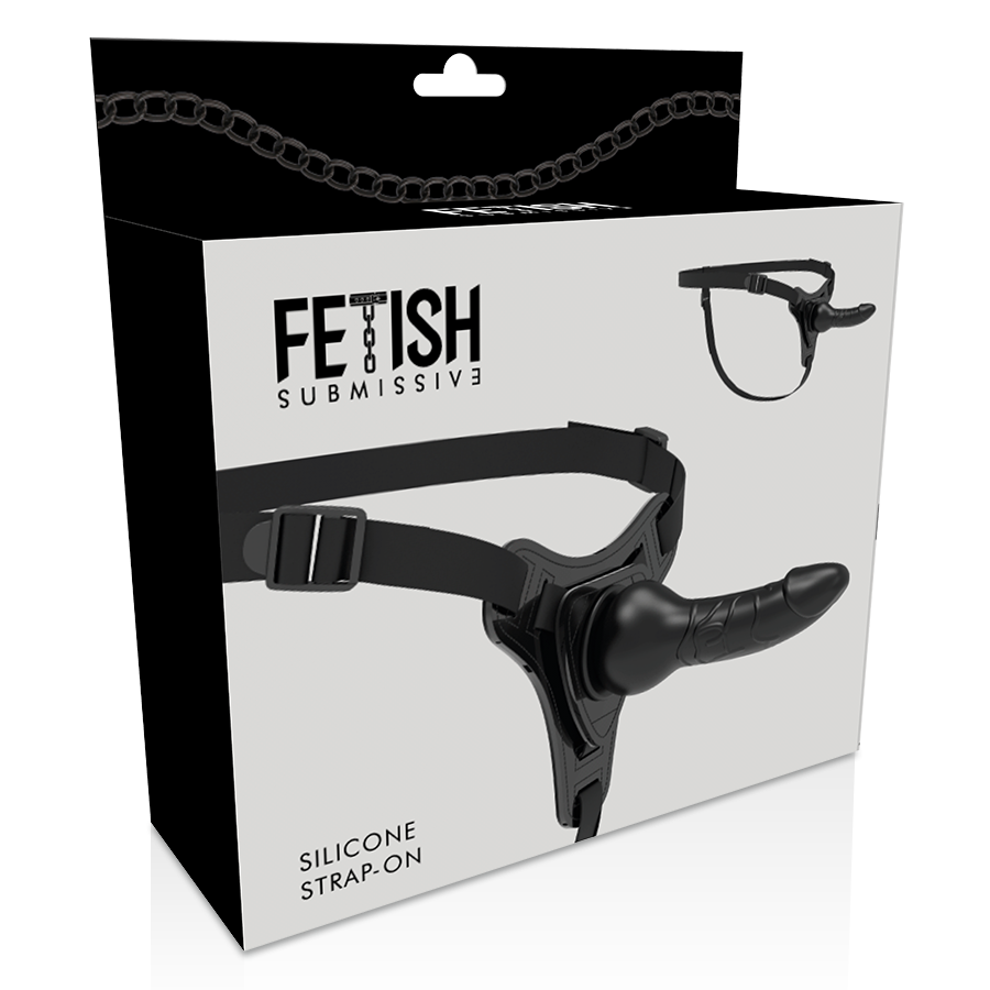 Fetish Submissive Harness - Realistische Zwarte Silicone 16 Cm - Image 4