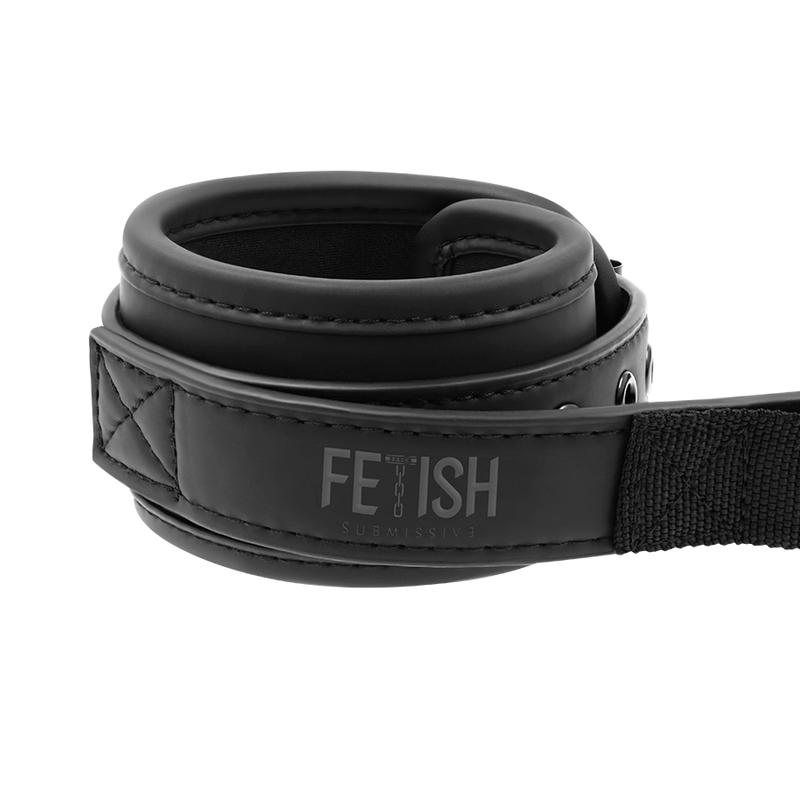 Fetish Submissive - Neopreen Voorziene Handboeien Met Handvat - Image 3
