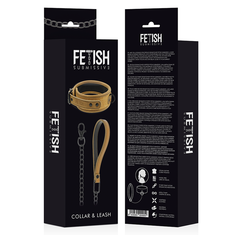 Fetish Submissive Origin - Dubbele Neopreen Kettinghals - Image 3
