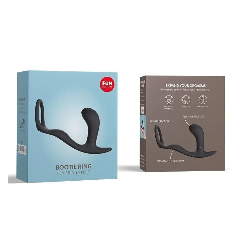 Fun Factory - Bootie Ring Lovering Met Butt Plug Ardoise - Image 3