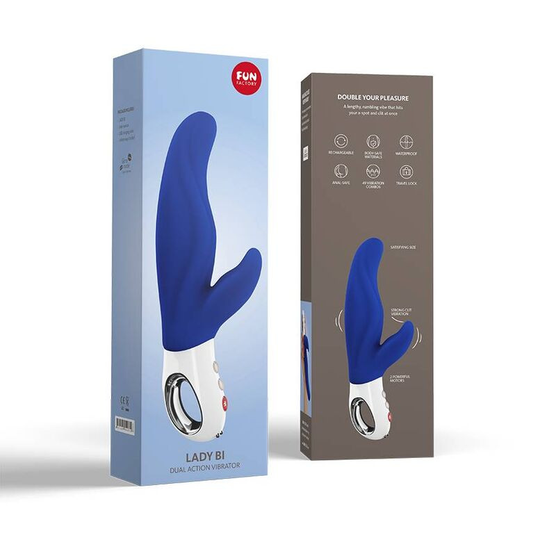 Fun Factory - Lady Bi Double Vibrateur Ultramarin - Image 2
