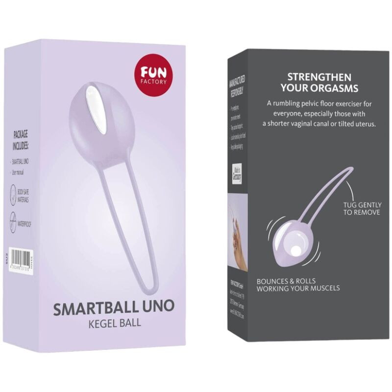 FUN FACTORY - SMARTBALL UNO PELVIC BALL WHITE / PASTEL LILAC - Image 4