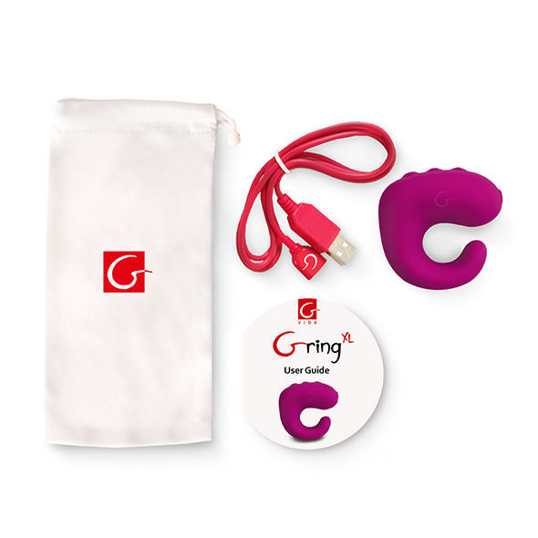 G-Vibe - Fun Toys Gring Vibrateur Anneau Xl Framboise Douce - Image 2