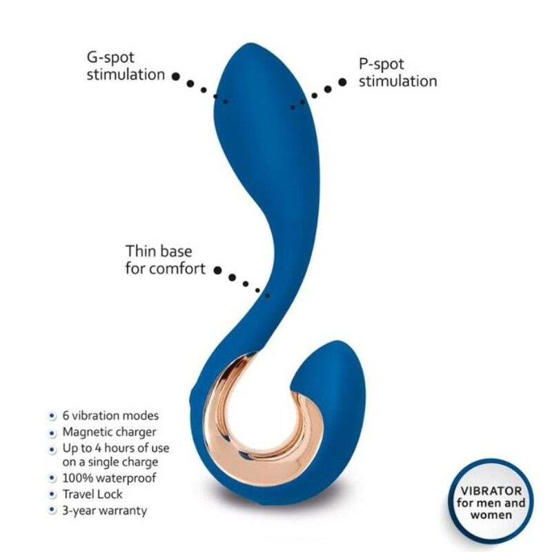 G-Vibe - Gpop 2 Vibrateur G Et P Point Bleu Indigo - Image 4
