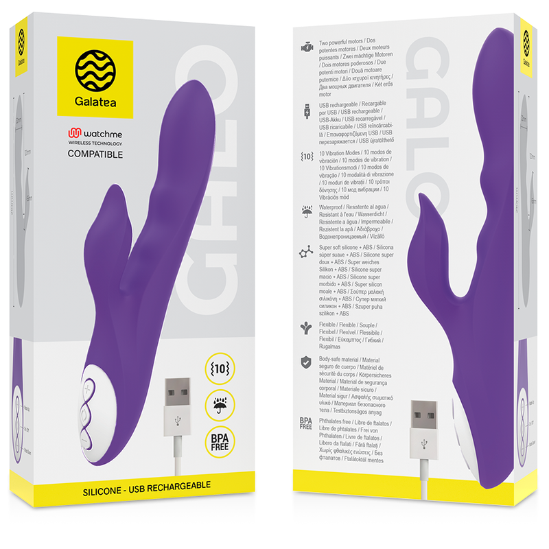 Galatea - Galo Vibromasseur Violet + Télécommande Watchme - Image 3