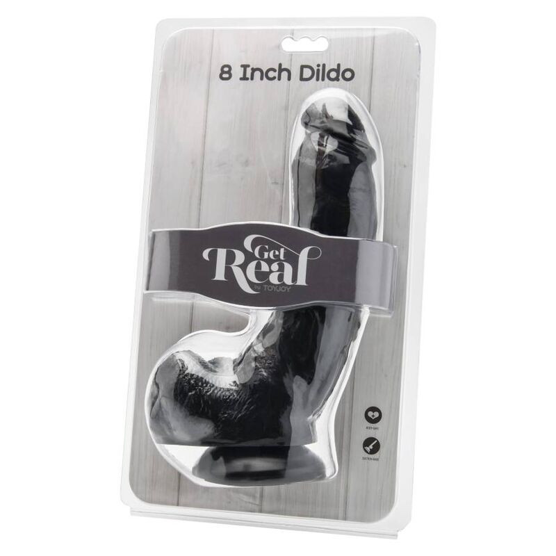 Get Real - Dildo 20,5 Cm Met Zwarte Ballen - Image 2