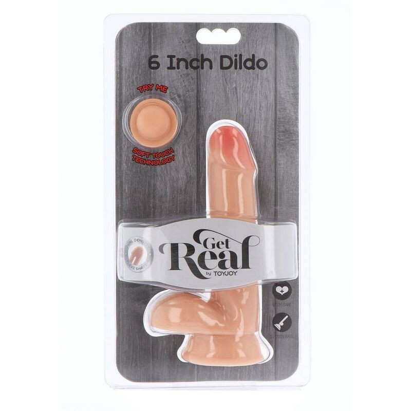 Get Real - Gode Double Densité 17 Cm Balles Peau - Image 2