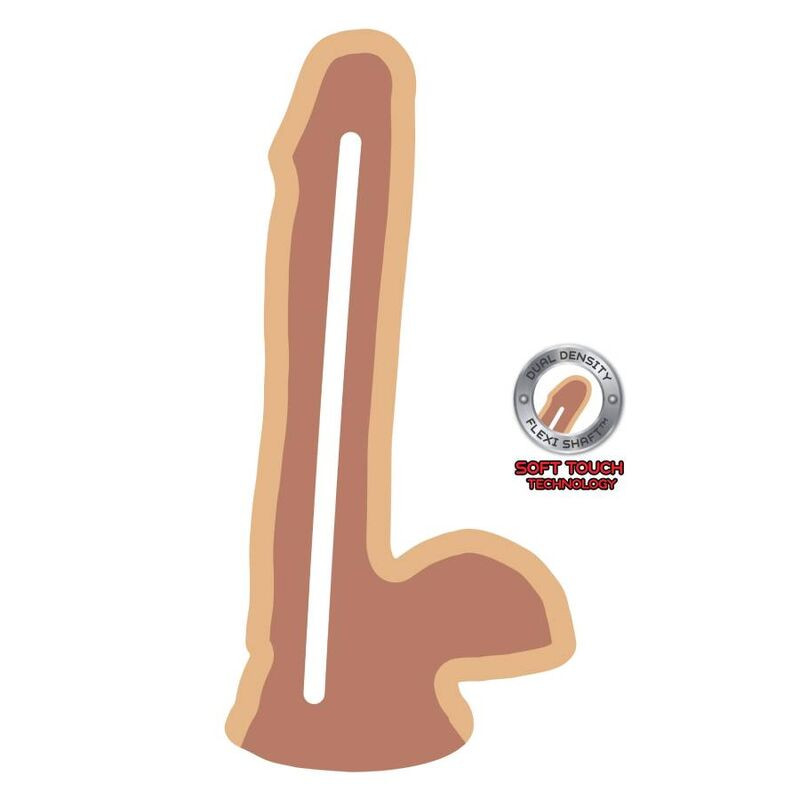 Get Real - Gode Double Densité 17 Cm Balles Peau - Image 3