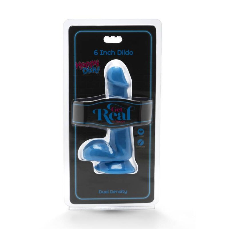 Get Real - Gode Happy Dicks 12 Cm Balles Bleu - Image 2
