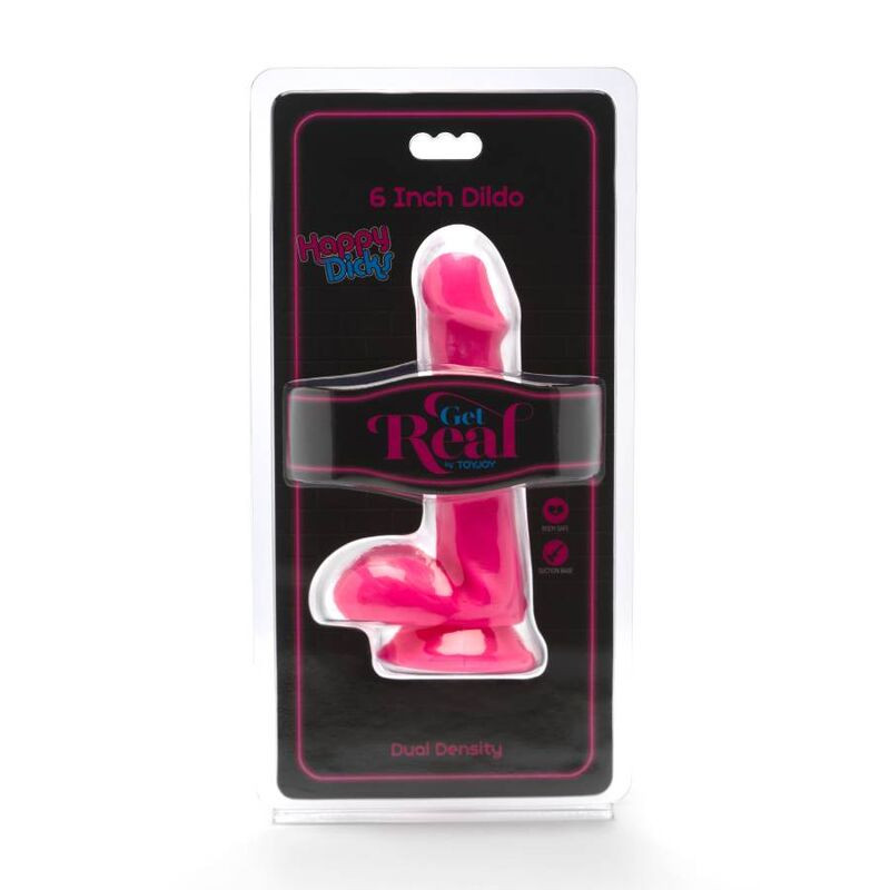 Get Real - Gode Happy Dicks 12 Cm Balles Rose - Image 2