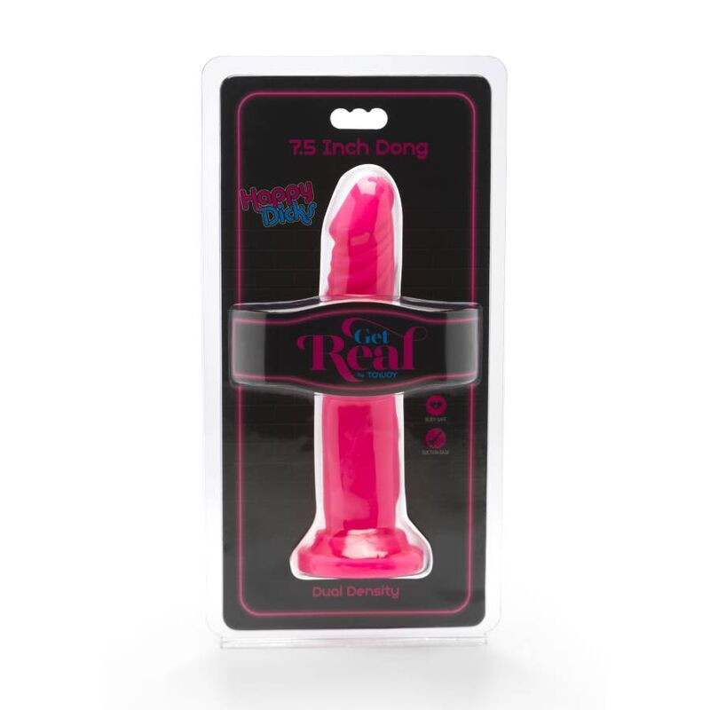 Get Real - Happy Dicks Dong 19 Cm Rose - Image 2