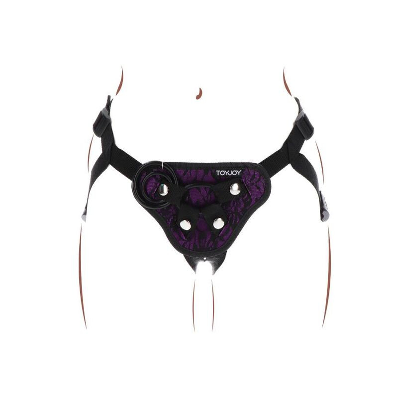 Get Real - Harnais En Dentelle  Strap-On Violet - Image 4