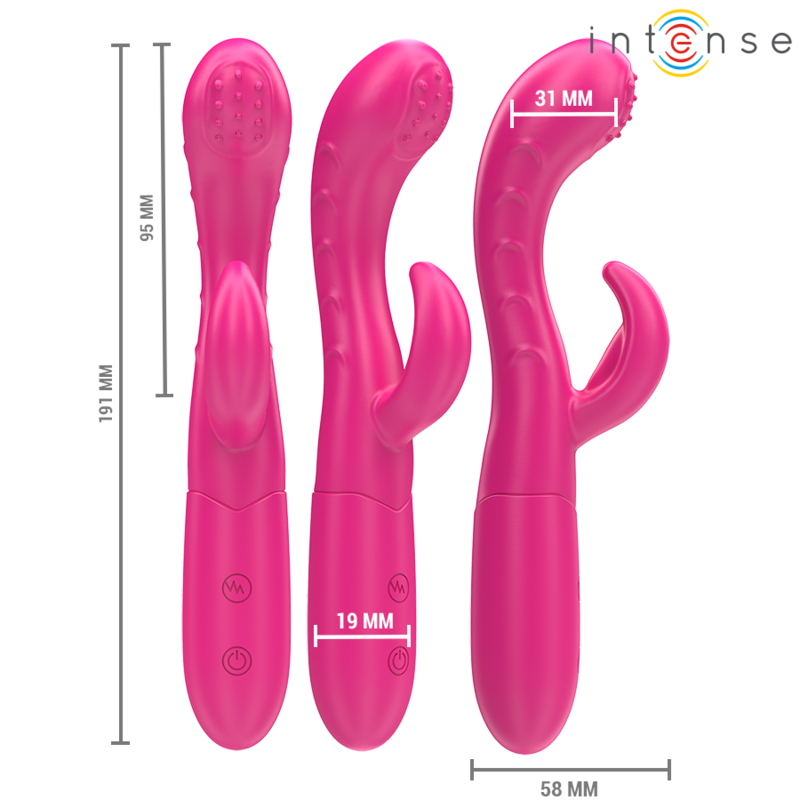 Intense - Amara Vibrateur Avec Langue Stimulante 10 Vibrations Rose - Image 2