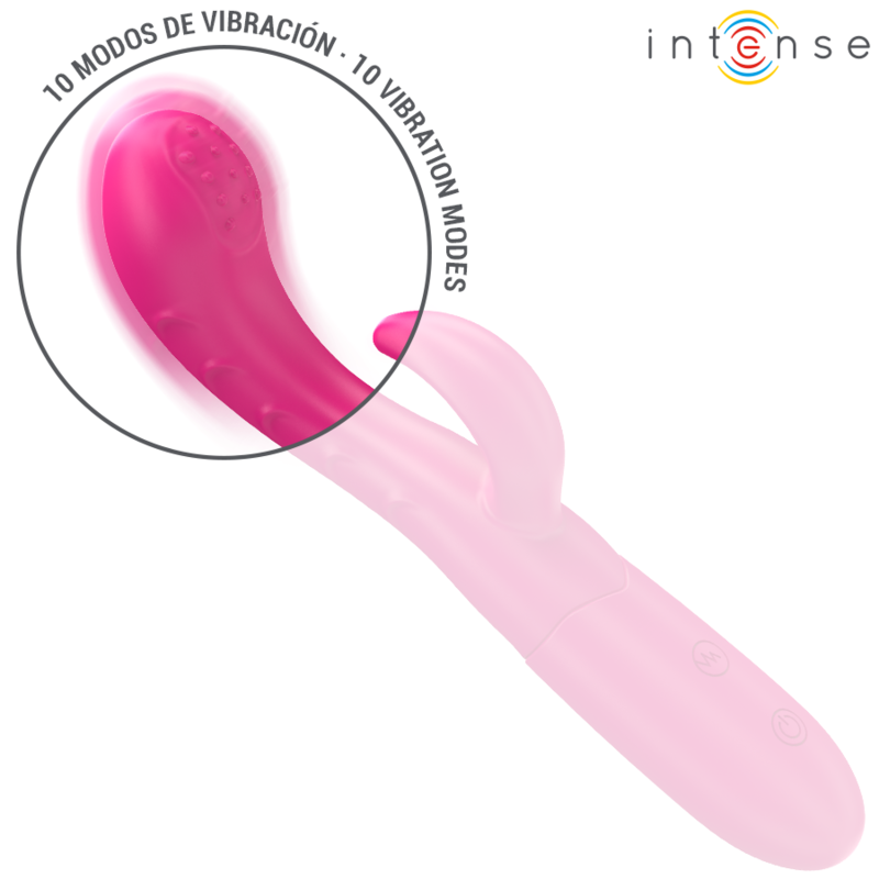 Intense - Amara Vibrateur Avec Langue Stimulante 10 Vibrations Rose - Image 3