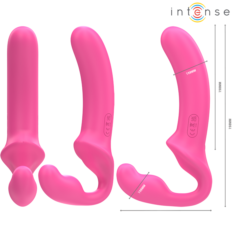 Intense - Amy Double Vibrateur 20 Cm Rose Télécommande - Image 5