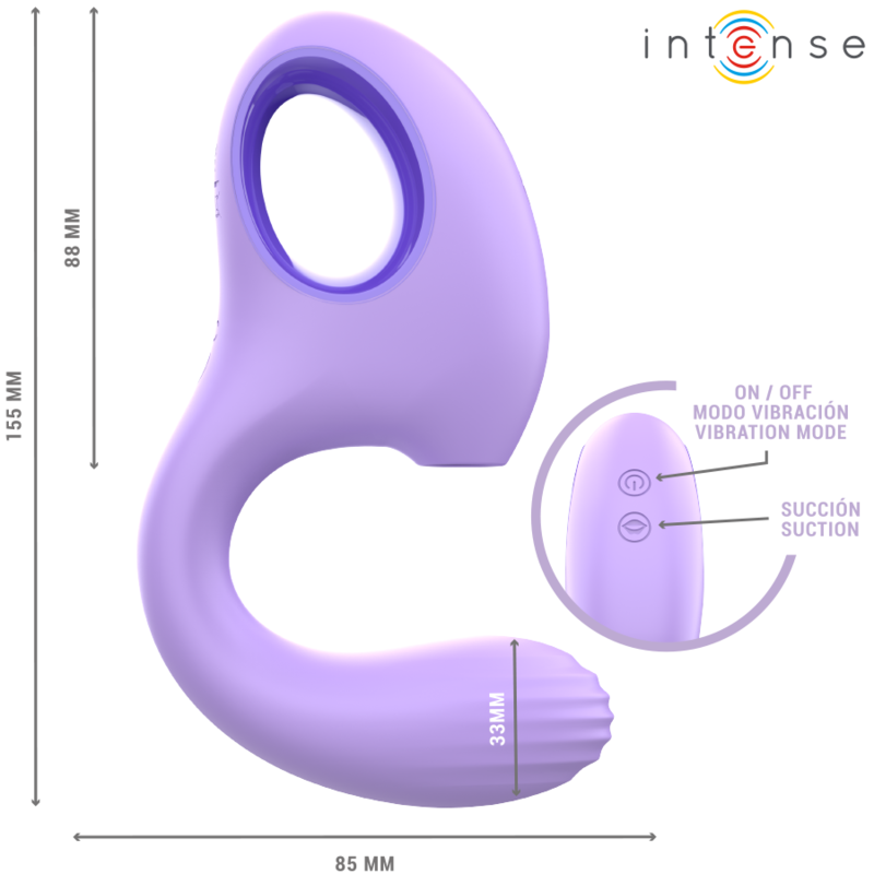 Intense - Baxter Vibrateur & Stimulateur Violet - Image 2