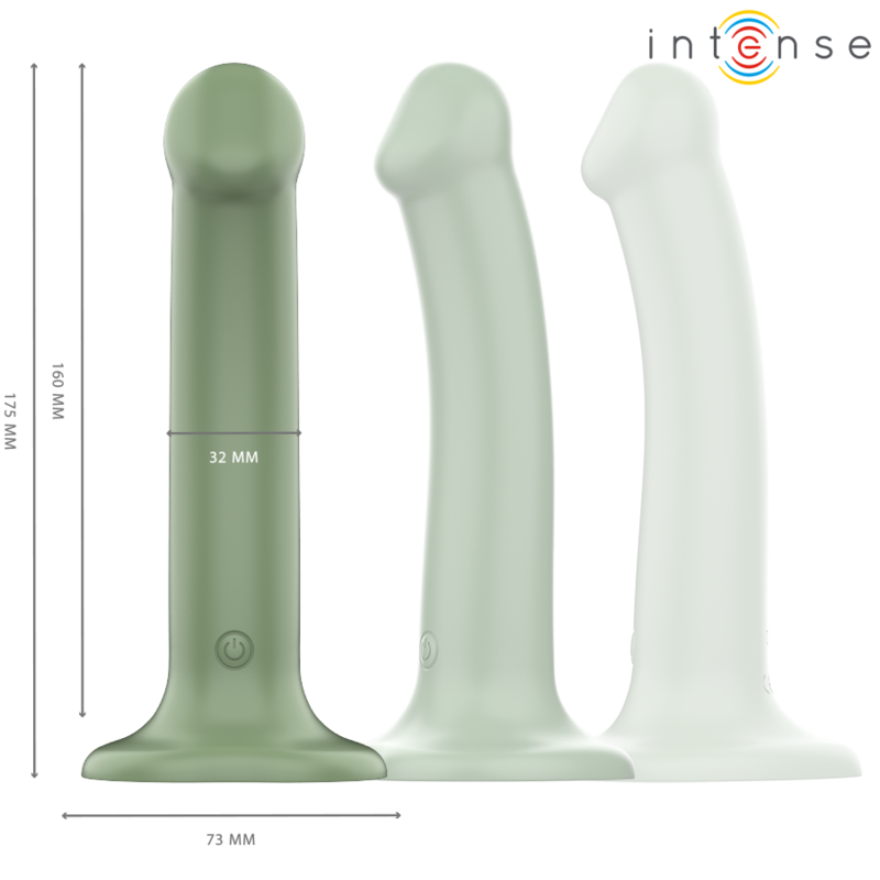 Intense - Becca Vibrateur Avec Ventouse 10 Vibrations Télécommande Verte - Image 2