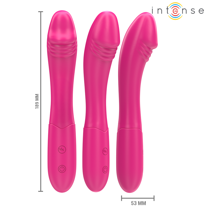 INTENSE - BELINDA VIBRATOR 19 CM FLEXIBLE 10 VIBRATIONS PINK - Image 2