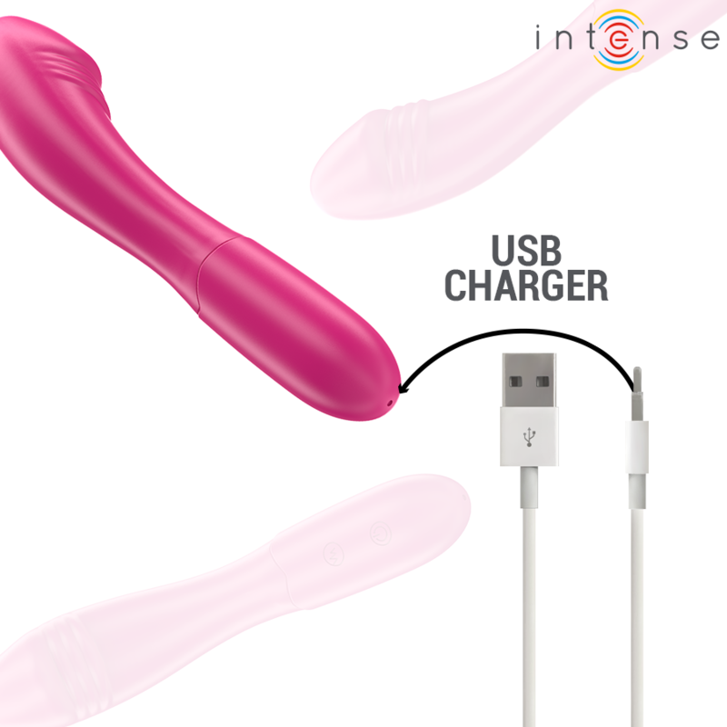 INTENSE - BELINDA VIBRATOR 19 CM FLEXIBLE 10 VIBRATIONS PINK - Image 5
