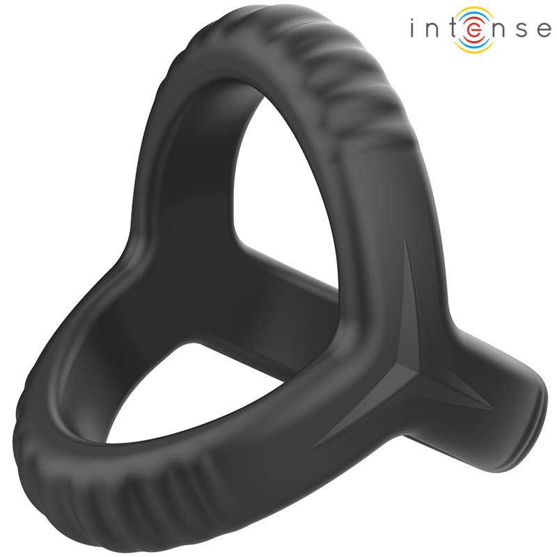 Intense - Carson Anneau Pénis Double Silicone Noir Modèle 4 - Image 4